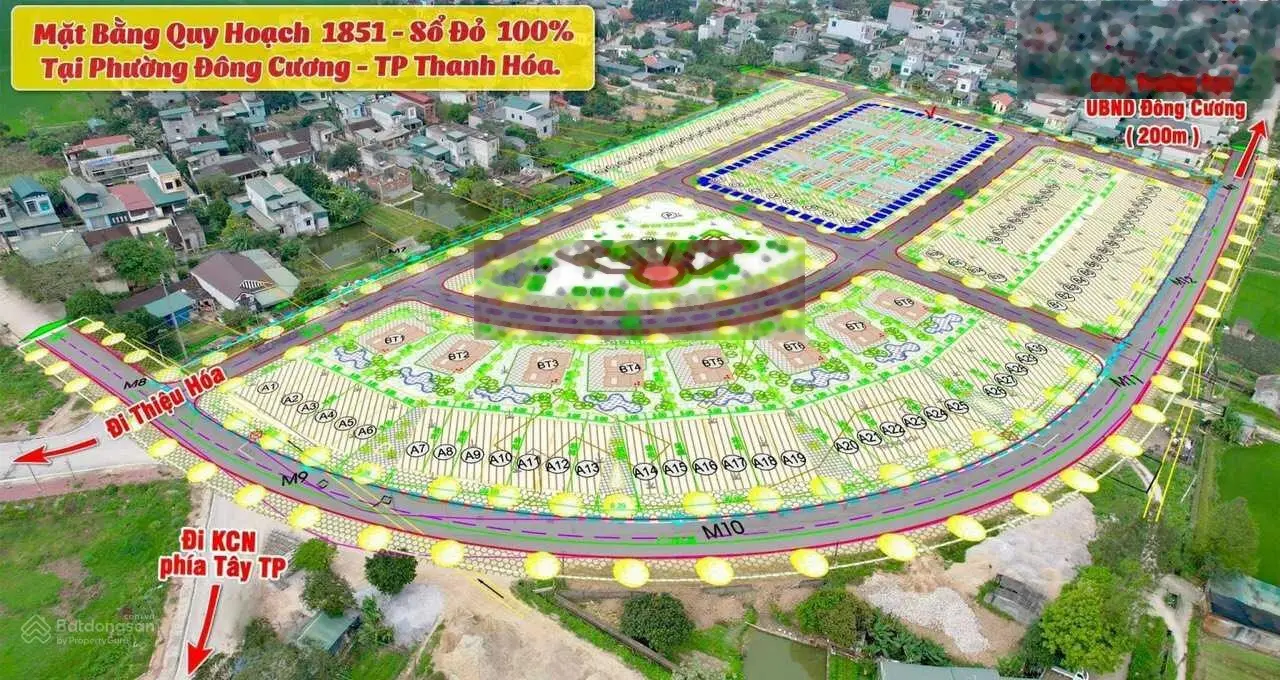 CHÍNH CHỦ CẦN BÁN GẤP LÔ LK 100M2, MB 1851 ĐÔNG CƯƠNG, FULL SỔ ĐỎ, KHÔNG PHẢI XÂY