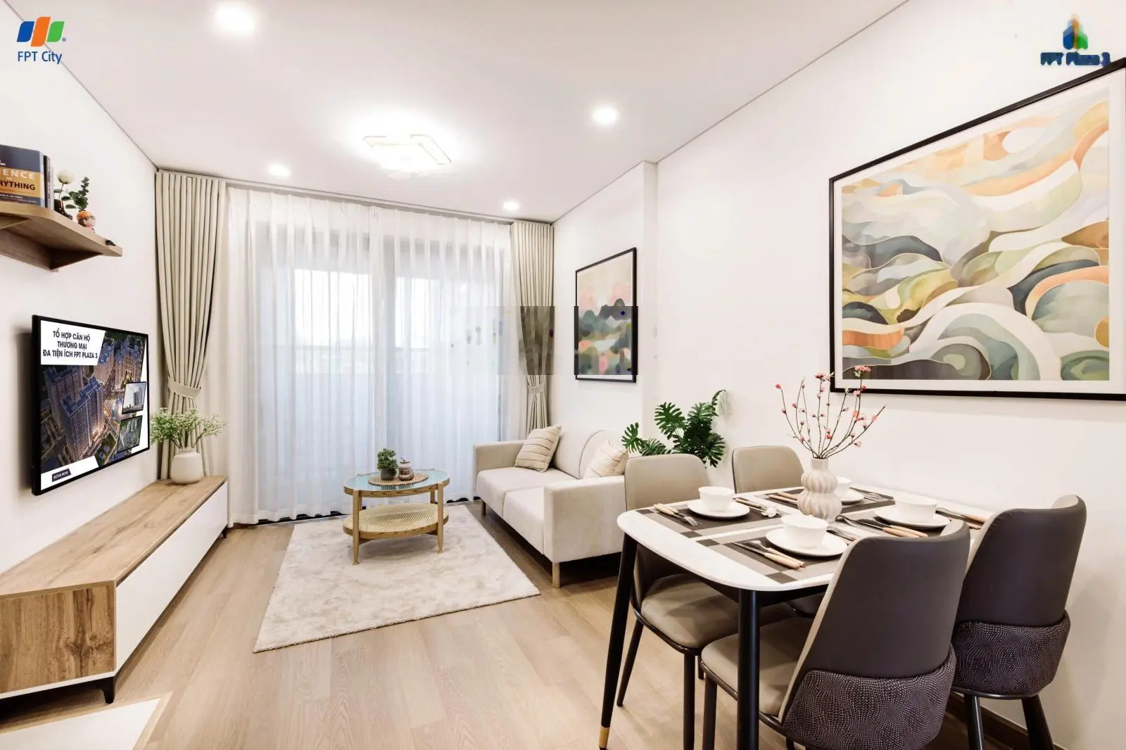 FPT Plaza 3! Căn 2PN tầng cao giá 1,7 tỷ/căn gồm nội thất đẹp. Liên hệ: 0782 140 *** Kim Ngân