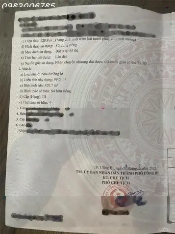 Bán nhà KĐT Tân Thành, Phường Yên Thanh, Uông Bí, Quảng Ninh