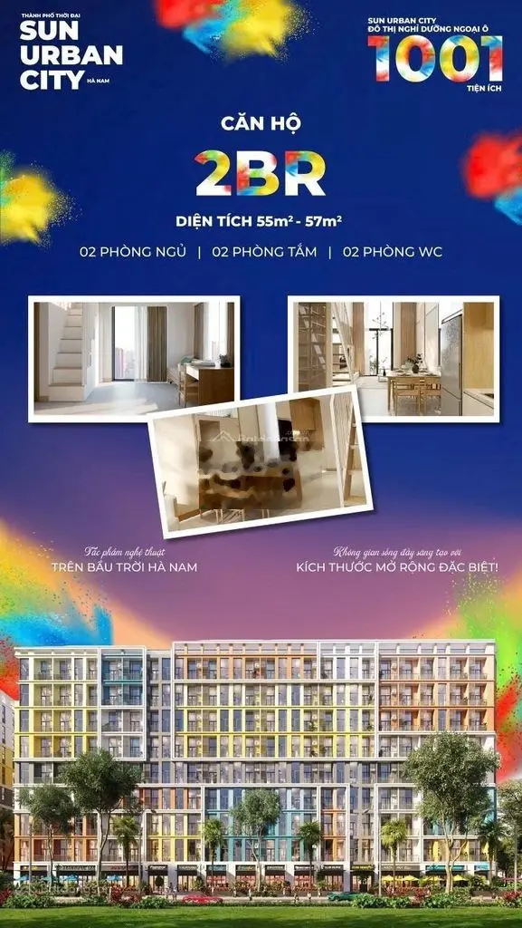 Bán căn hộ Studio 29.5m2 (44.38m2 hữu dụng ) tại dự án Sun Urban City