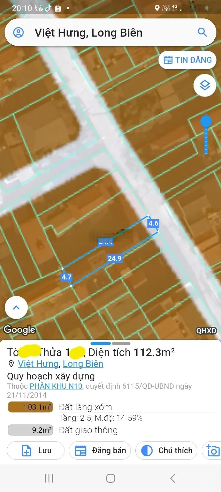 Bán đất 112m2 . / 4.5 mt/ 12 tỷ/ ngô gia tự/ô tô chánh rộng