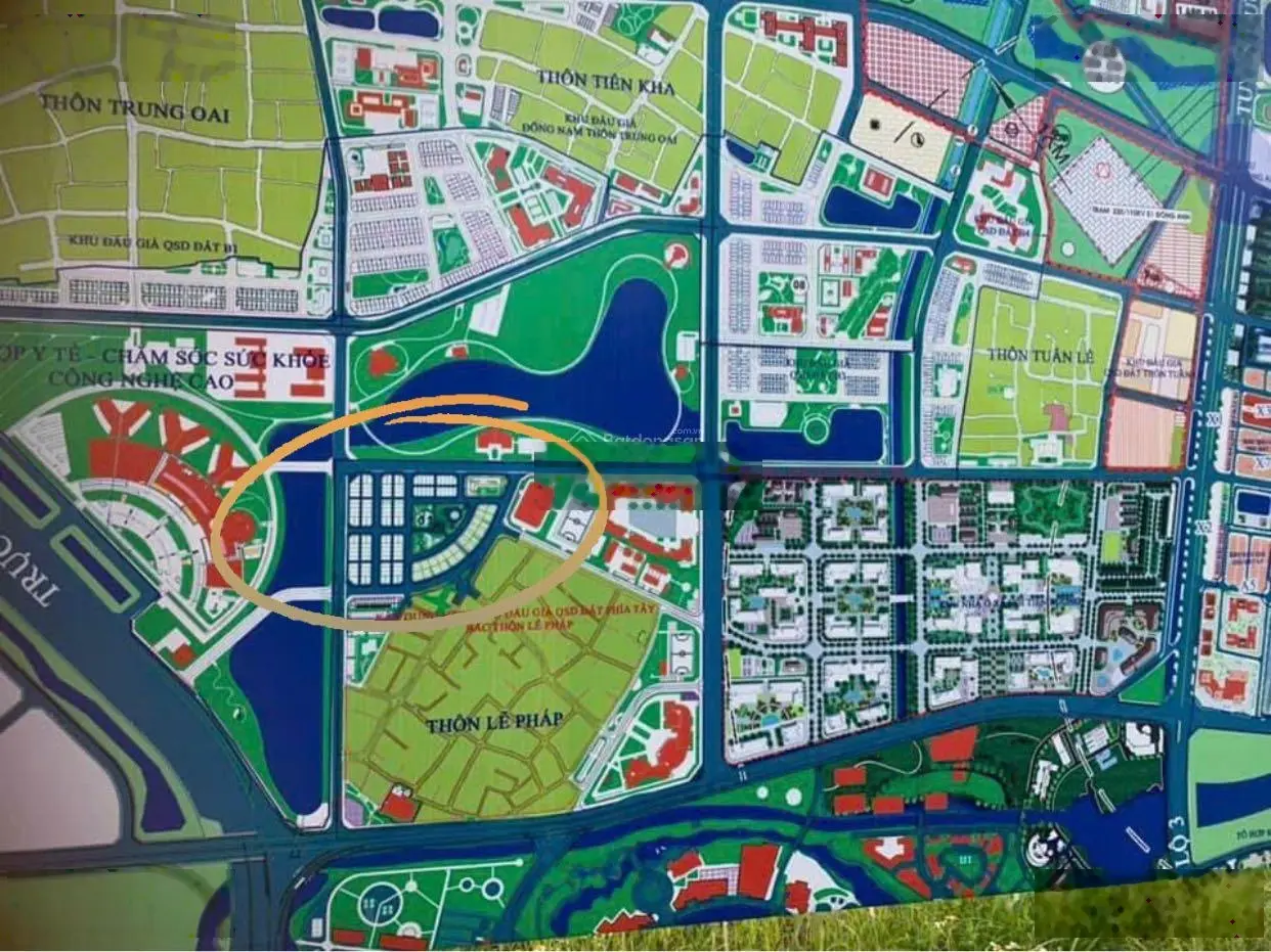 Chuyển nhượng Lô góc tại Đấu giá QSD đất Tây Bắc Lễ Pháp, Xã Tiên Dương