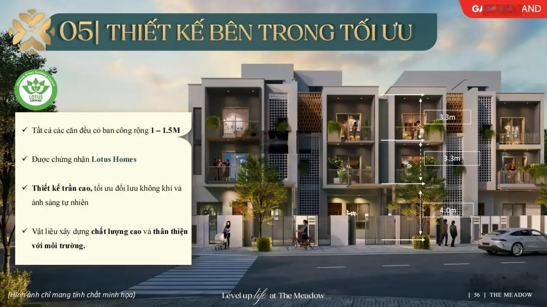 Ưu đãi đặt cọc 0 đồng 212 căn nhà phố, biệt thự The Meadow Bình Chánh từ Gamuda Land