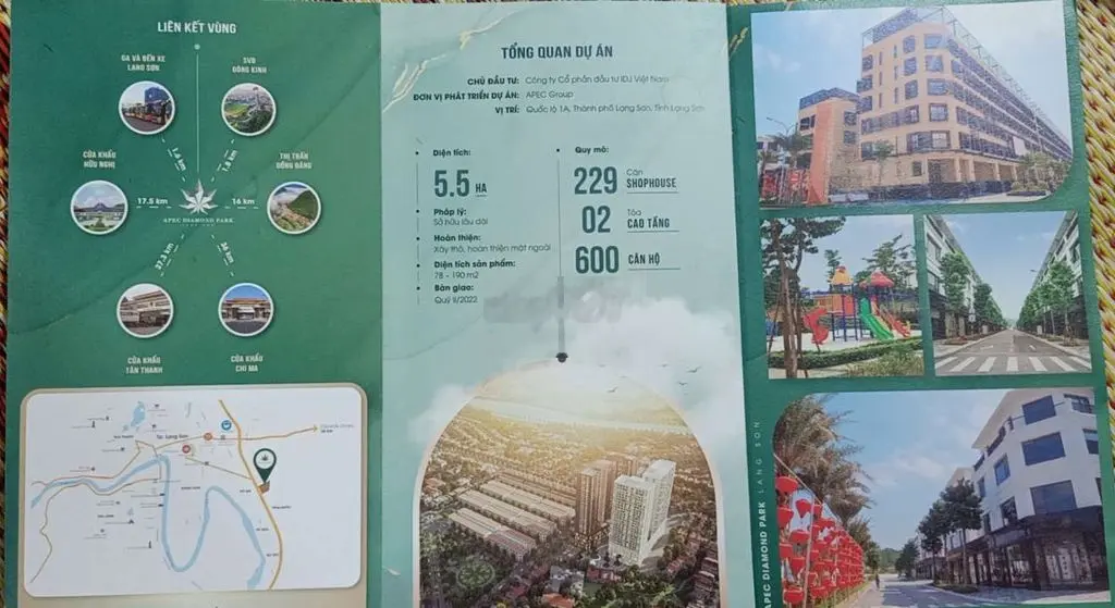 Cắt lỗ nhà phố 5 tầng KDT Diamond Park Lạng Sơn