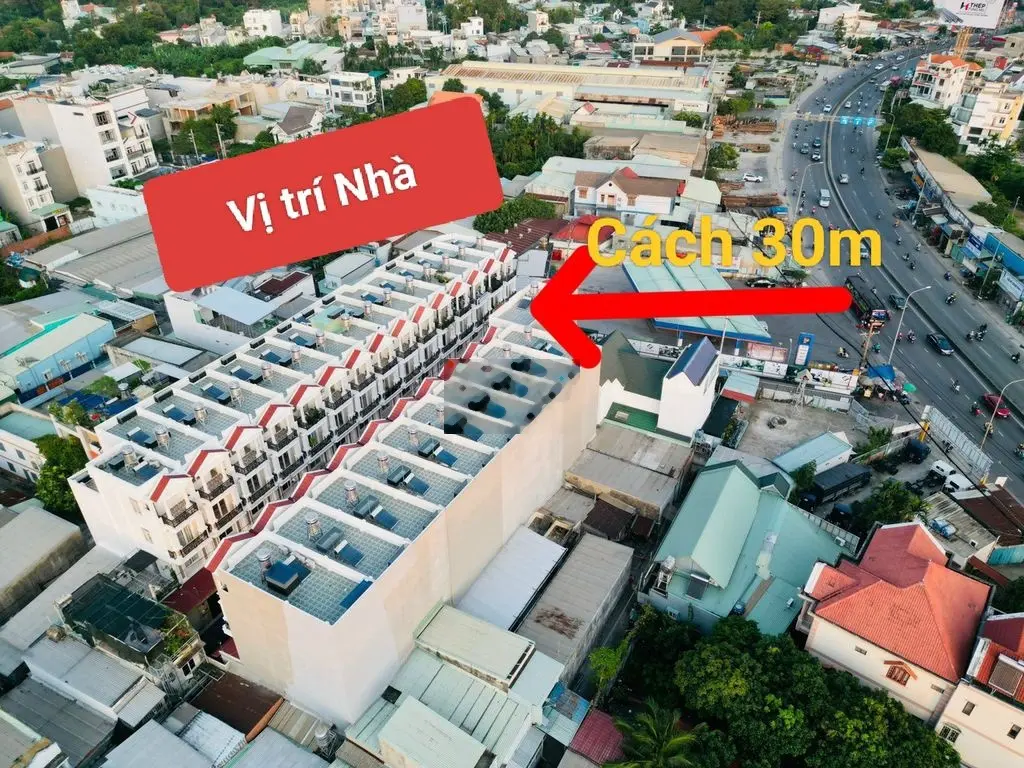 NHÀ 4 LẦU ĐỒNG BỘ-QL13- NGAY CHỢ BÌNH TRIỆU- CẦU BÌNH TRIỆU