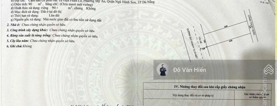 Trần Bạch Đằng - Còn xót lại 3 lô mặt tiền 15 mét - XD cao tầng - Trung tâm Phố du lịch An Thượng