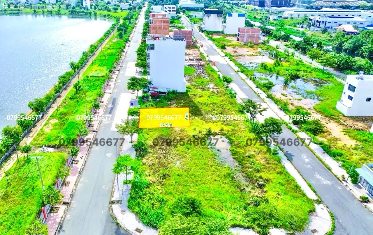 Bán gấp nên 6x17,5m view hồ kdc Tân Đô giá chủ bán 2tỷ4 sổ hồng riêng
