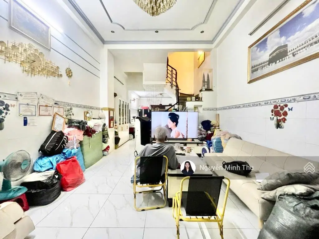 Hẻm xe hơi thông, 60m2, 4 tầng đúc btct, 4 ngủ ngay nguyễn văn khối