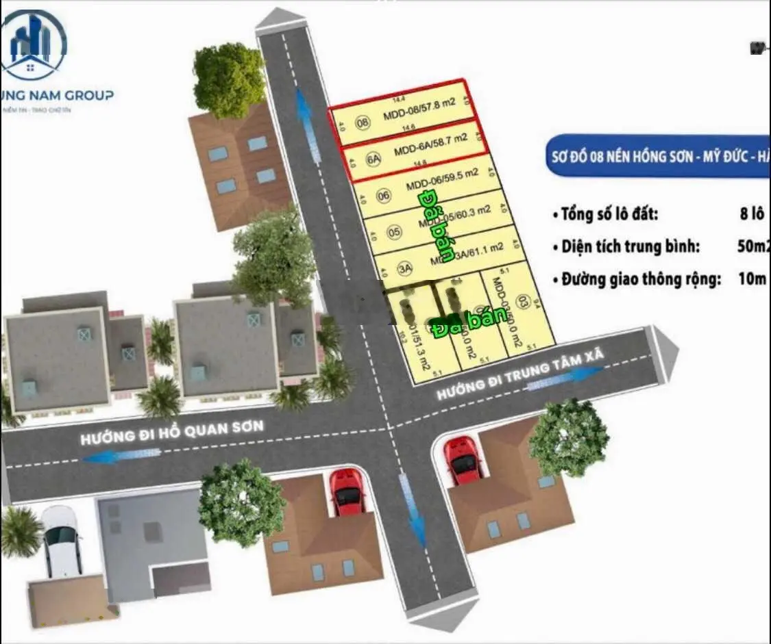 Cần bán gấp 2 lô cuối giáp hồ Quan Sơn cách 50m cực kỳ nhiều tiềm năng tăng giá