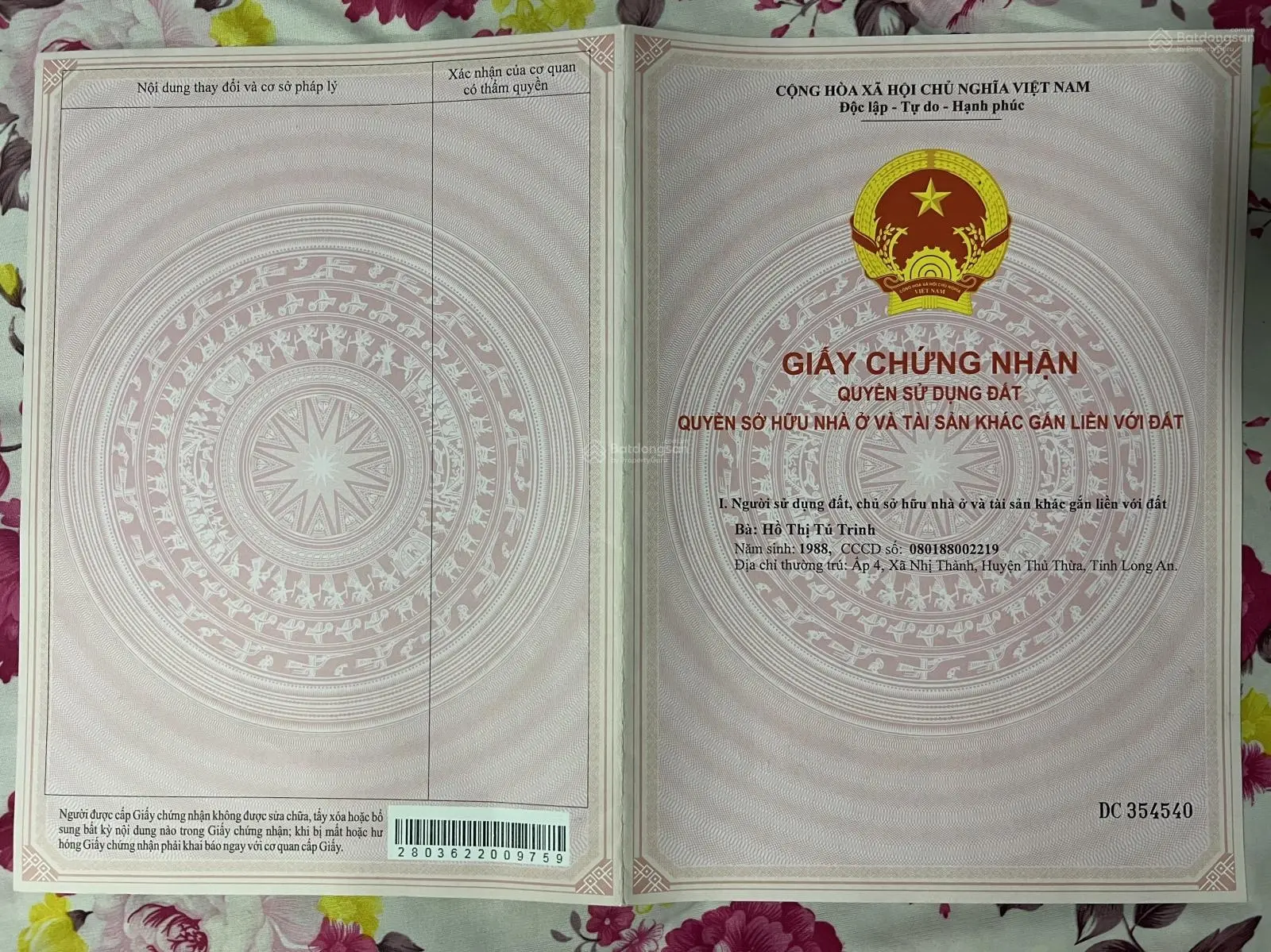 Bán đất tại thị trấn Thủ Thừa, giá cực chất 2,65 tỷ vnd, diện tích 120m2