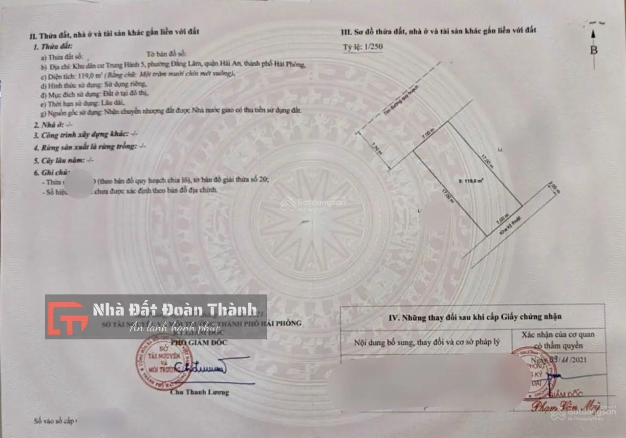 Thửa đất xây biệt thự lô 16D Lê Hồng Phong