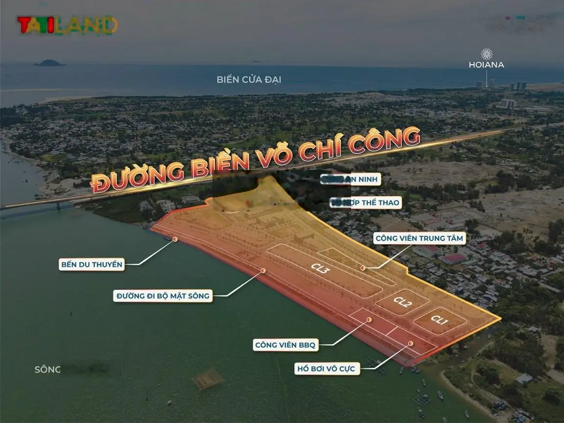 Bán nhà mặt phố tại Nam Hội An City, 3,2 tỷ diện tích 100m2 view mặt sông Thu Bồn