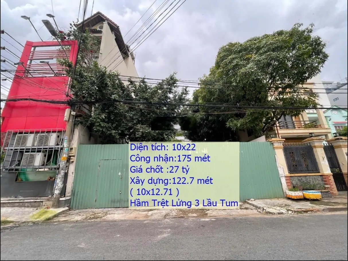 Bán lô nhì Lâm Văn Bền | 10x22m 38 đường số 39, P. Bình Thuận, Q.7 DT 10x21m (CN: 175m2).