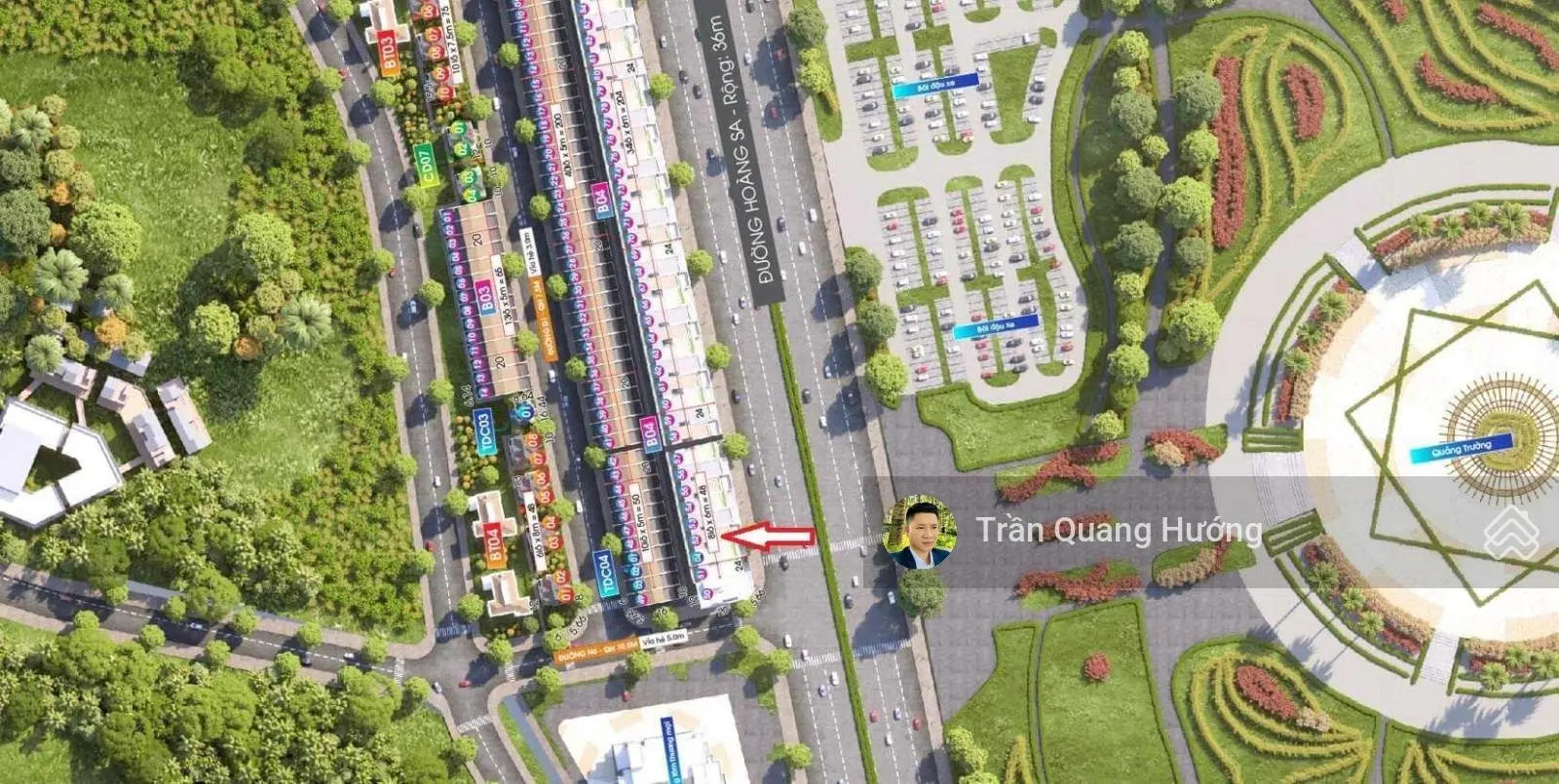 Bán đất mặt tiền đường Biển Hoàng Sa - Mỹ Trà Mỹ Khê rộng 36m, ngang 6m, DT 140m2, sổ hồng trao tay