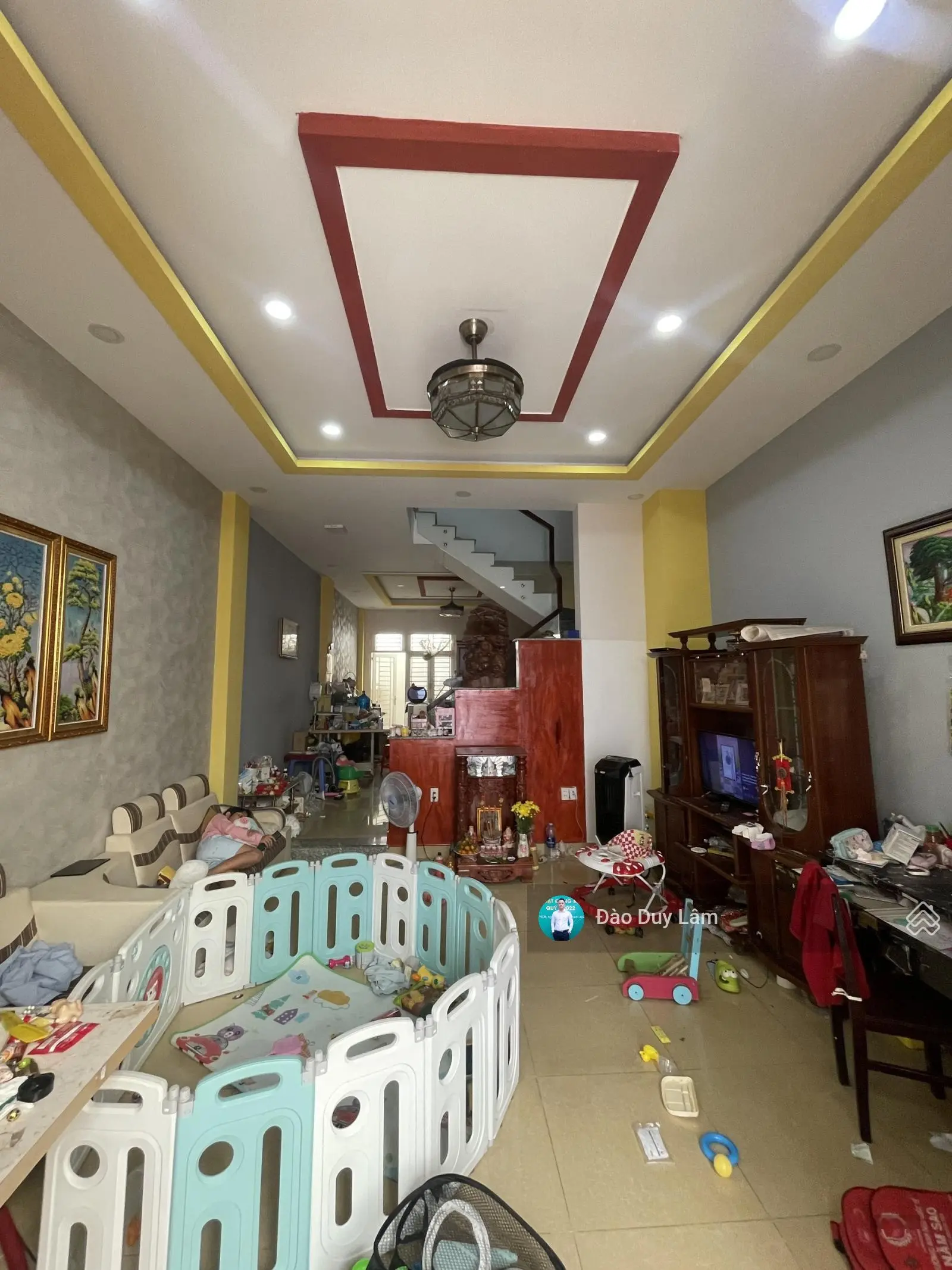 Về quê cần bán: nhà 3 tầng rộng 87m2, ngang 4.6m - hẻm ô tô ngay cầu ông dầu, khu dân cư hiện hữu.
