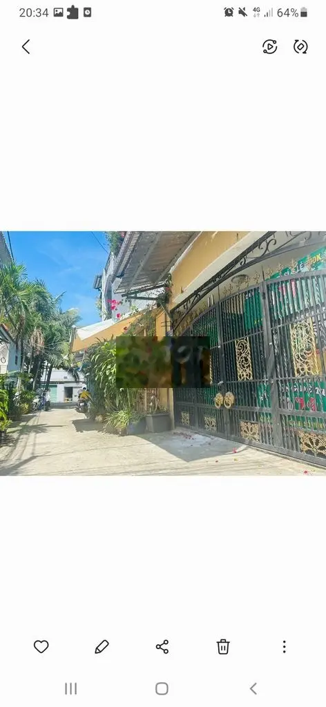Bán nhà căn góc 2 mặt tiền HXH Phạm Hùng 1T-1L 3pn