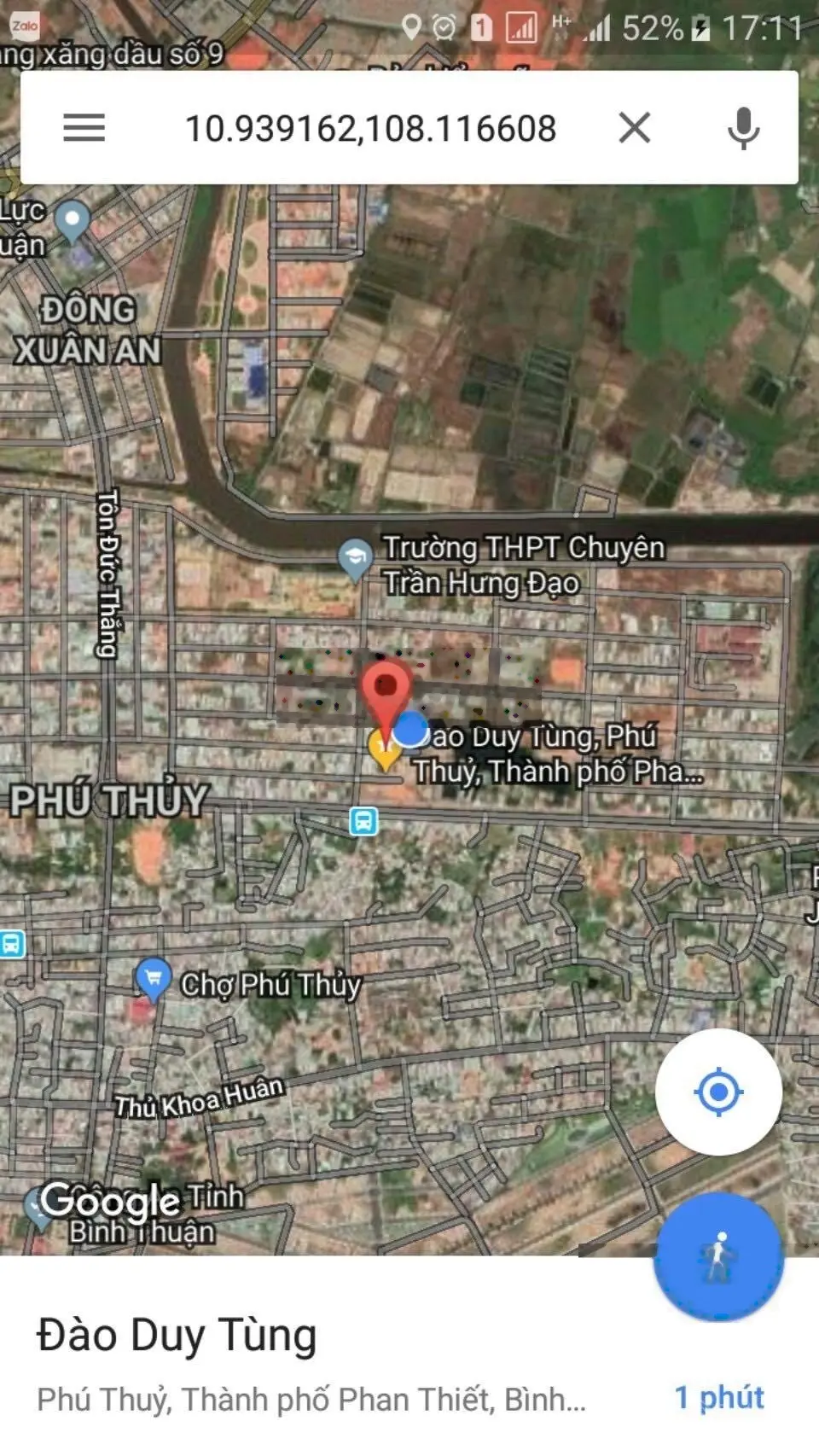 Ngộp - cần bán 100m2 thổ cư - MTKD Đào Duy Tùng - TP Phan Thiết giá ngộp - mã lô C2/34