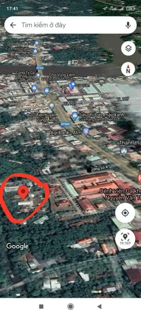 Đất ở thị trấn vũng Liêm