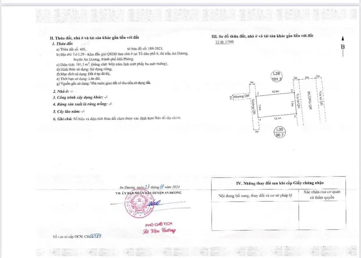 Bán 3 lô liền nhau 28,29,30 tại đấu giá tổ 6 thị trấn An Dương