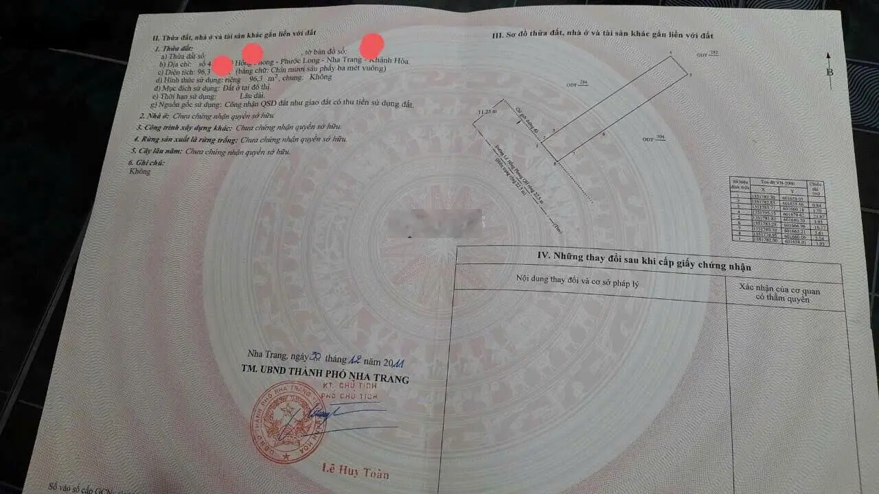 Cần bán lô đất Đường Lê Hồng Phong, Phước Long, Nha Trang. Liên hệ: 0935 919 *** Lâm