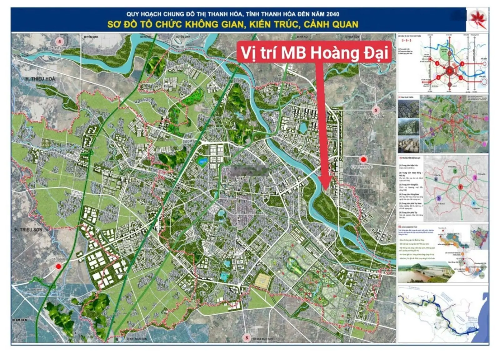 Siêu rẻ! Đất đấu giá TP Thanh Hóa 100m2 đường rộng 18 - 27m giá chỉ hơn 7tr/m2 cách Vinhomes 4km