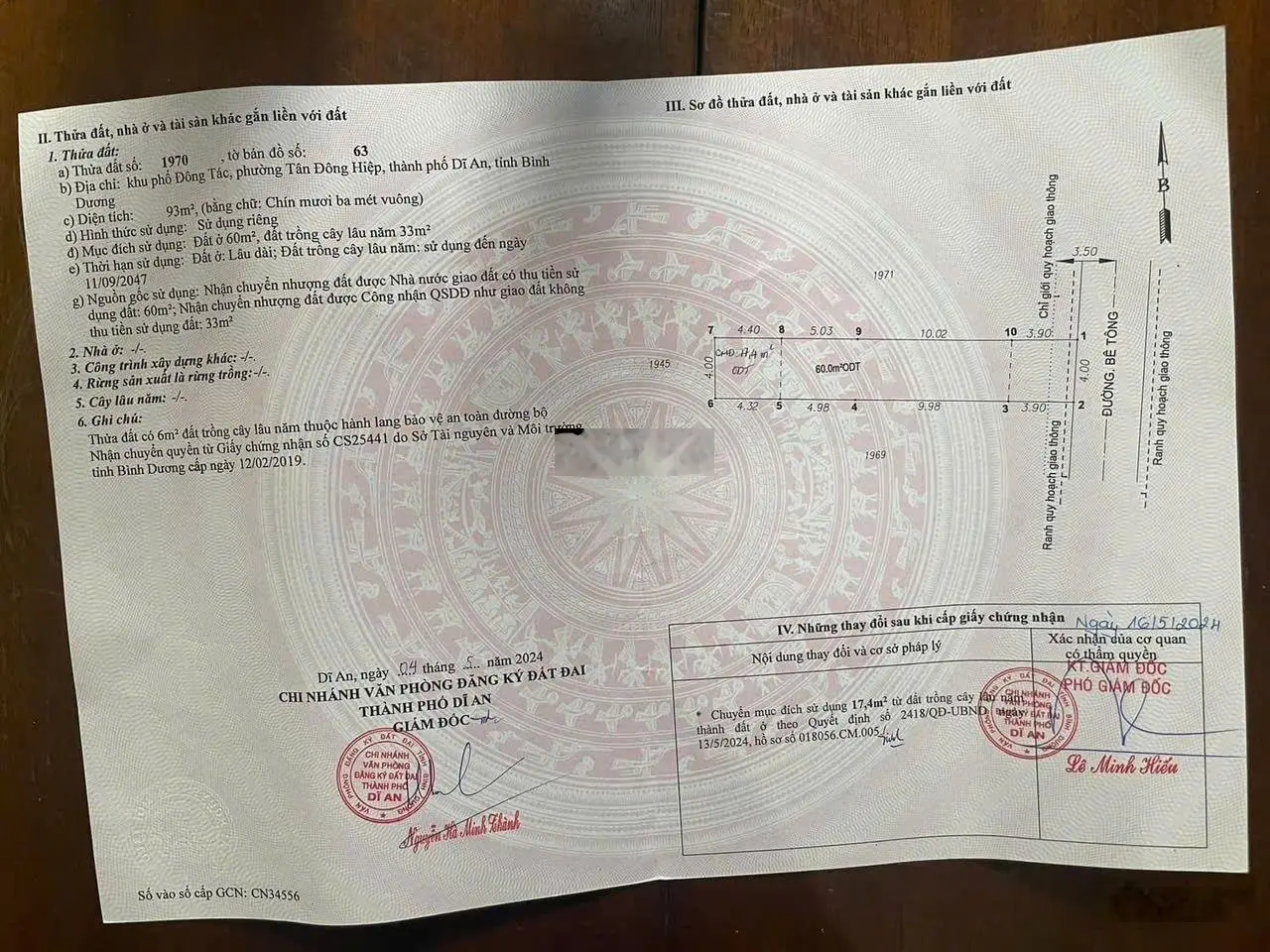 Nhà đường rộng thông thoáng gần chợ dĩ an 1 giá 3 tỷ 950 triệu