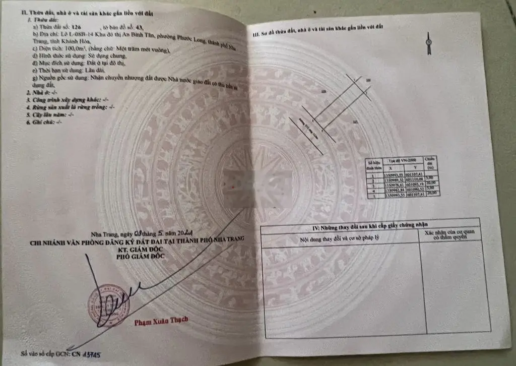 Chủ gửi bán lô đất đường T12 rộng 13m KĐT An Bình Tân - Nha Trang.