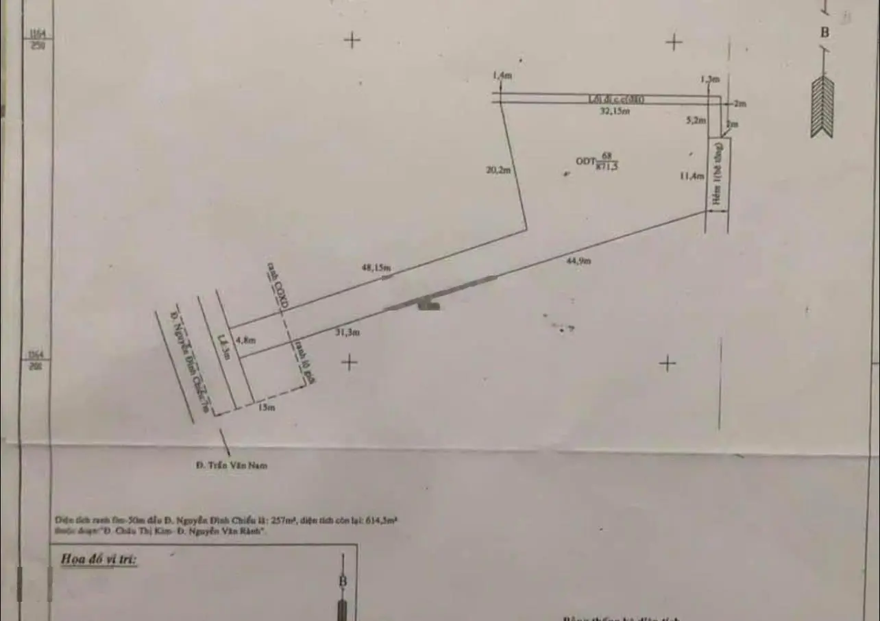 Nền 3 MẶT TIỀN Nguyễn Đình Chiểu P3 Tân An Long An