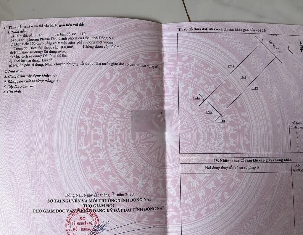 CHÍNH CHỦ CẦN BÁN LÔ PHÚ GIA DỰ ÁN BIÊN HÒA NEW CITY GIÁ CHỈ 1,42 TỶ