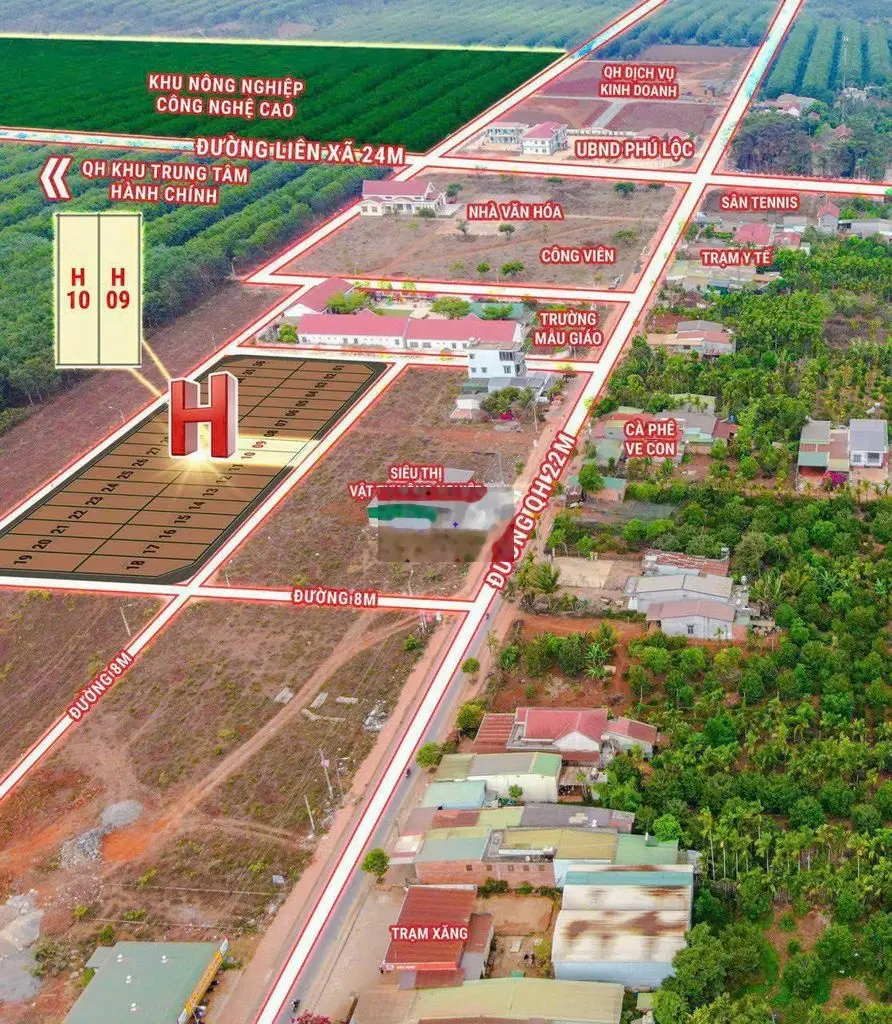 Bán đất sổ đỏ, toàn bộ thổ cư khu hành chính đô thị