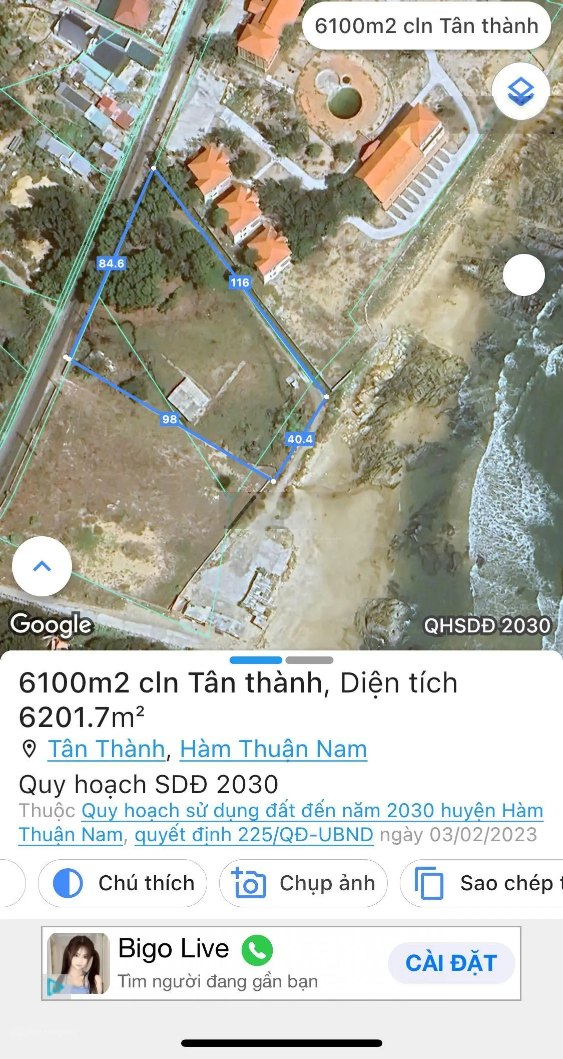 Bán đất mặt biển Kê Gà giá tốt