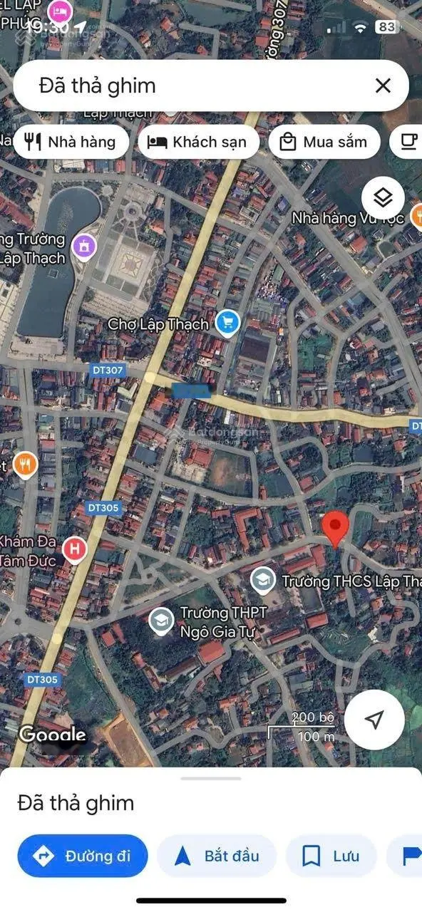 Bán 97.2m2 đất ở đô thị khu vực Ao Hồ (Cổng Vay) thị trấn Lập Thạch huyện Lập Thạch tỉnh Vĩnh Phúc
