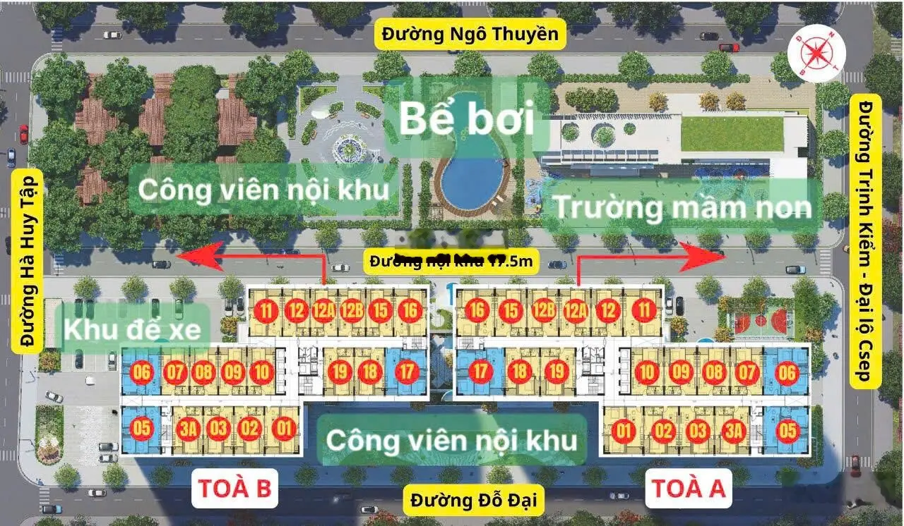 Mở bán căn hộ 11 và 16 vip nhất tại tòa A chung cư Bình An Plaza Thanh Hóa