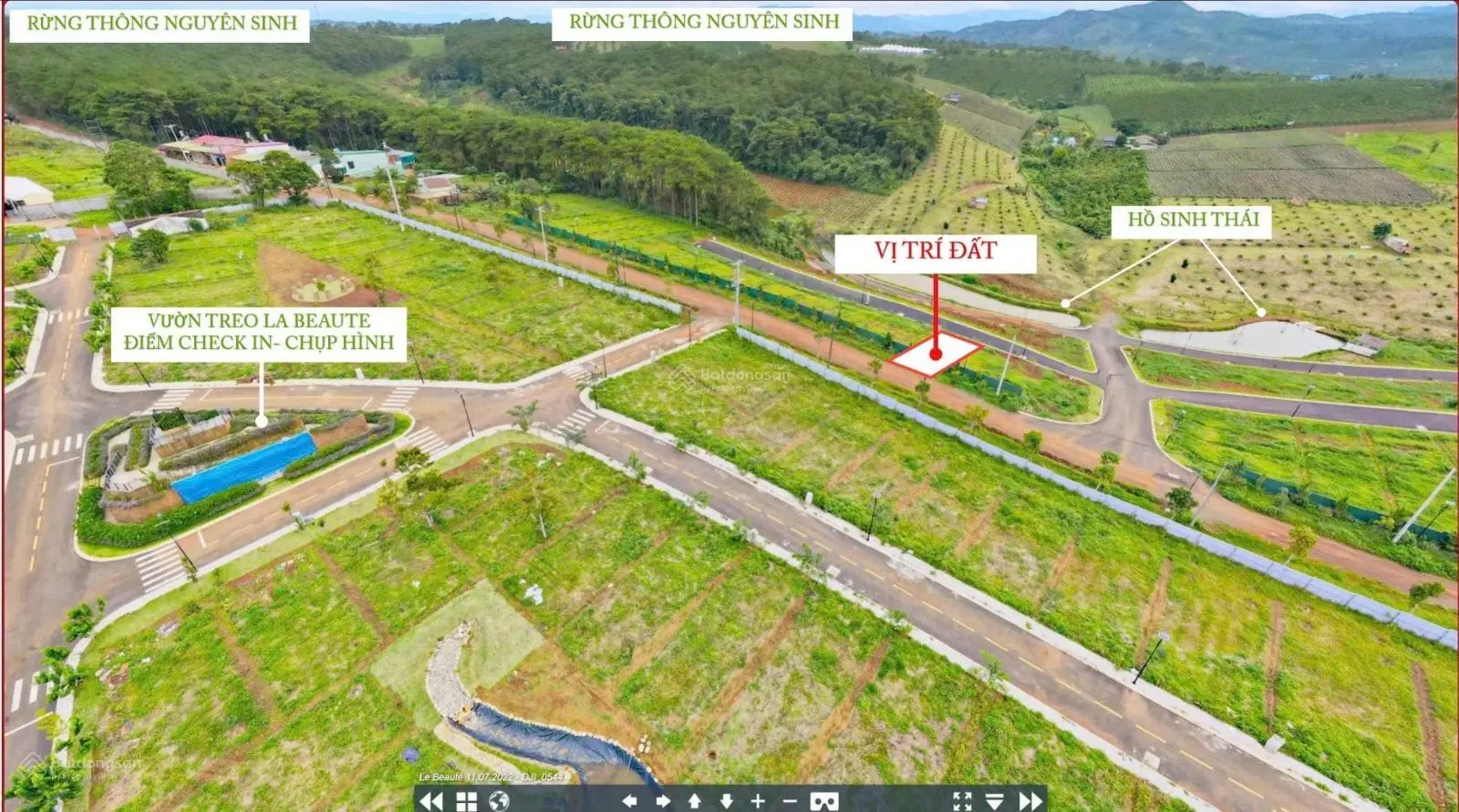 Bán lô đất 240m2 mặt tiền chính hồ Ngọc, xã Lộc Tân