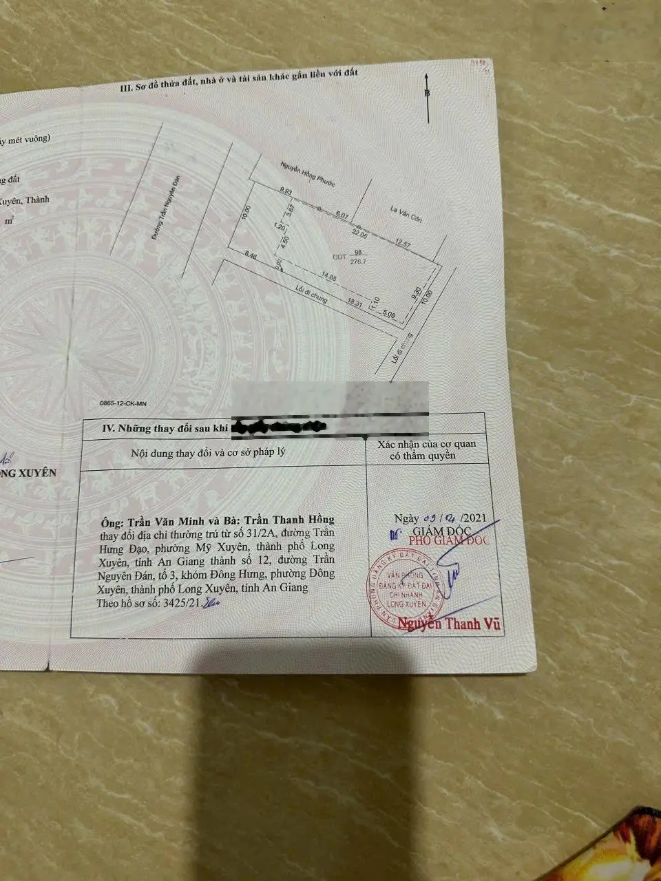 Chính chủ bán nhà mặt tiền Trần Nguyên Đán, phường Đông Xuyên, thành phố Long Xuyên