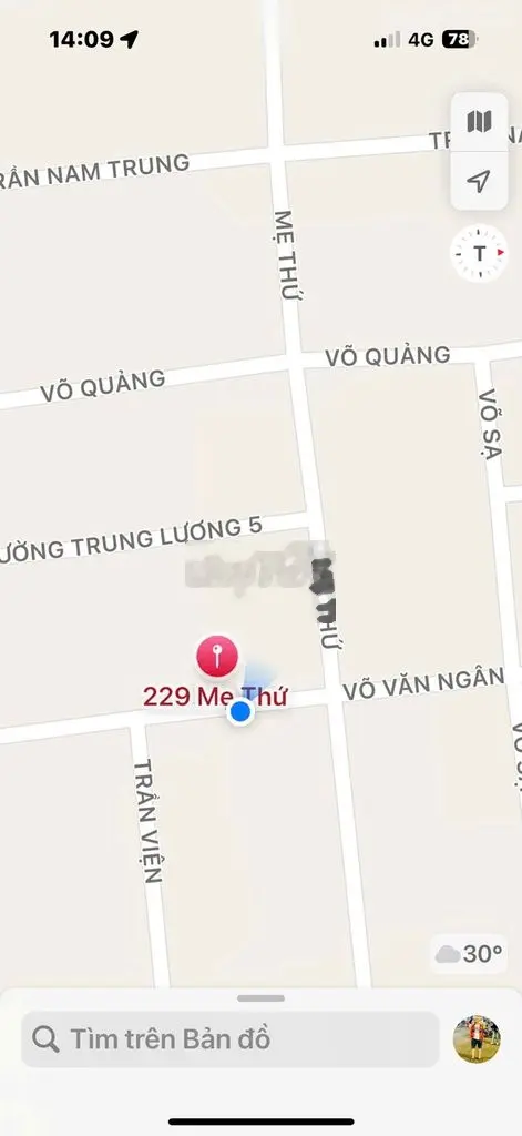 Bán đất đường 10.5m Võ Văn Ngân kẹp cống sát góc đường Mẹ Thứ giá rẻ