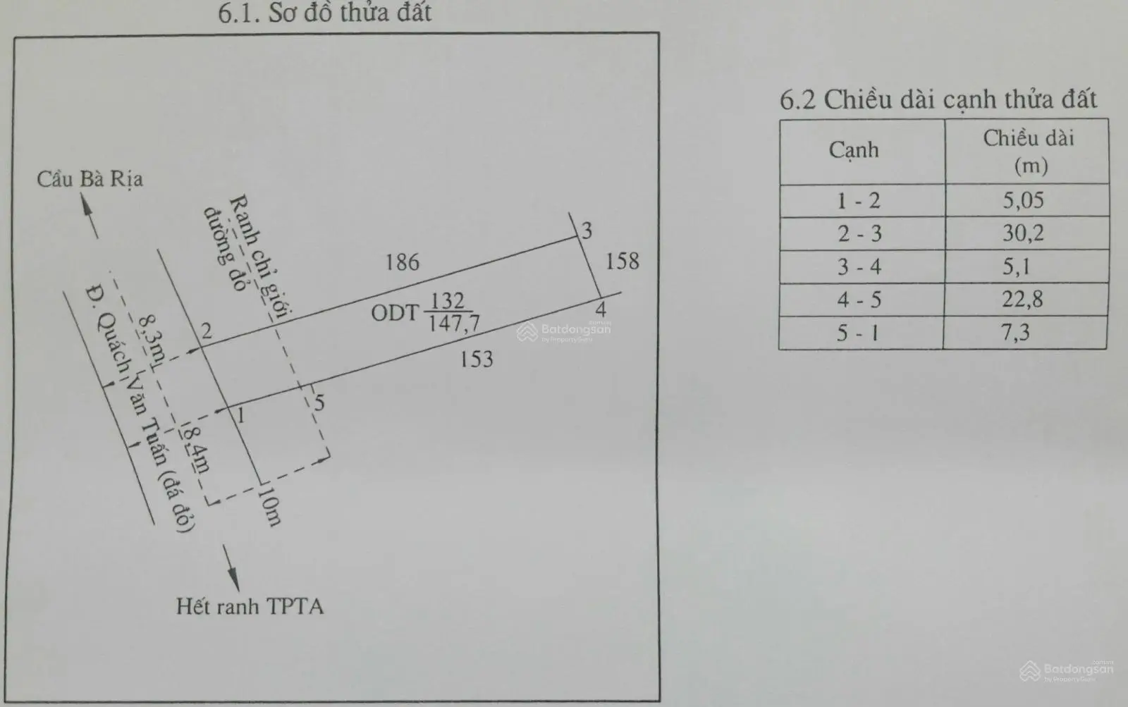 Bán lô đất thổ mặt tiền Quách Văn Tuấn, phường 5, tp Tân An, Long An. Diện tích: 5 x 30m2