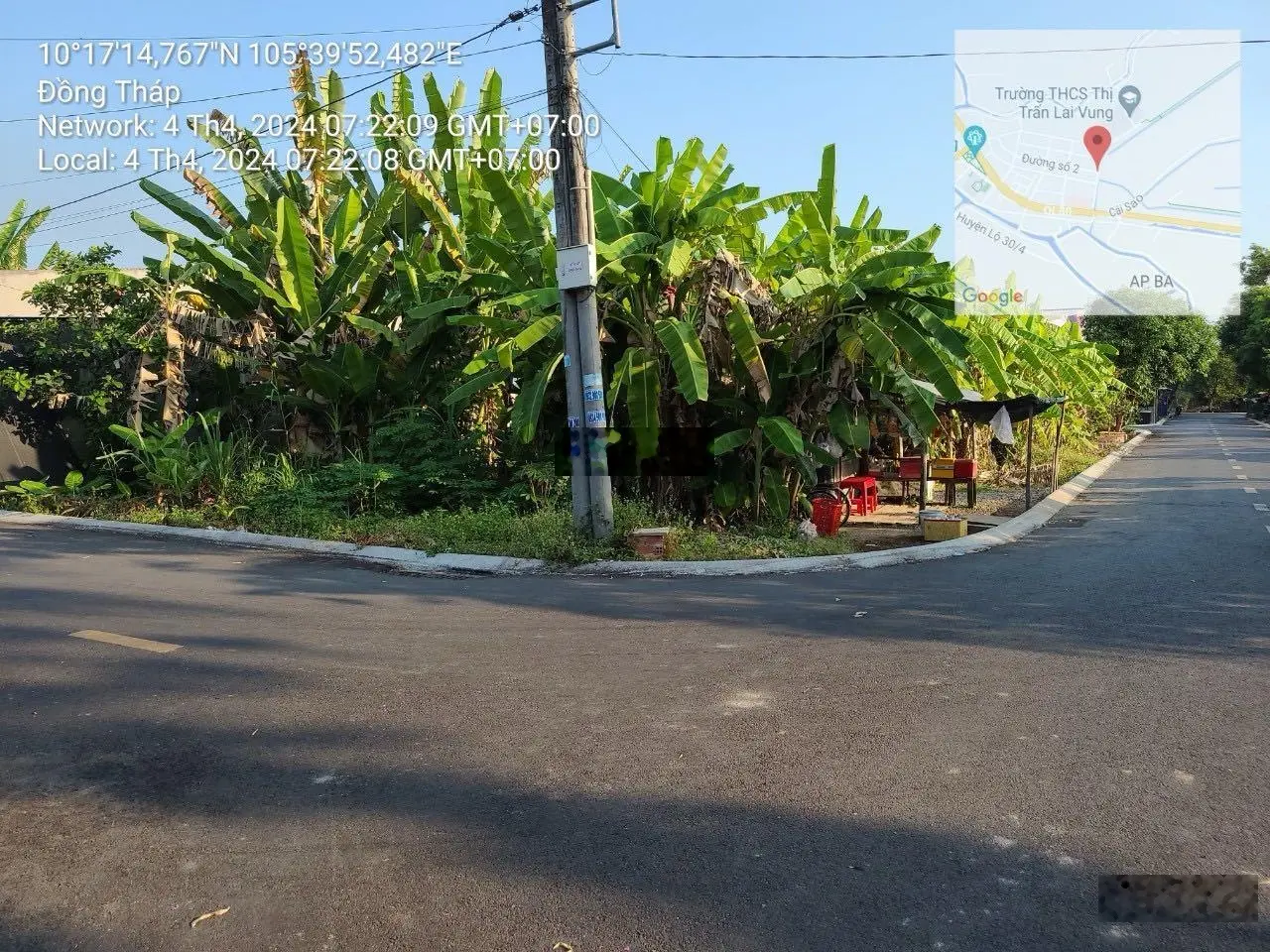 Bán cặp nền góc khu dân cư trung tâm thị trấn Lai Vung, huyện Lai Vung, tỉnh Đồng Tháp
