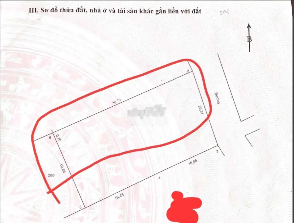 Bán 500m2 có 200m2 Thổ Cư Gần Cầu Vượt Bình Binh,Bình Minh, Vĩnh Long