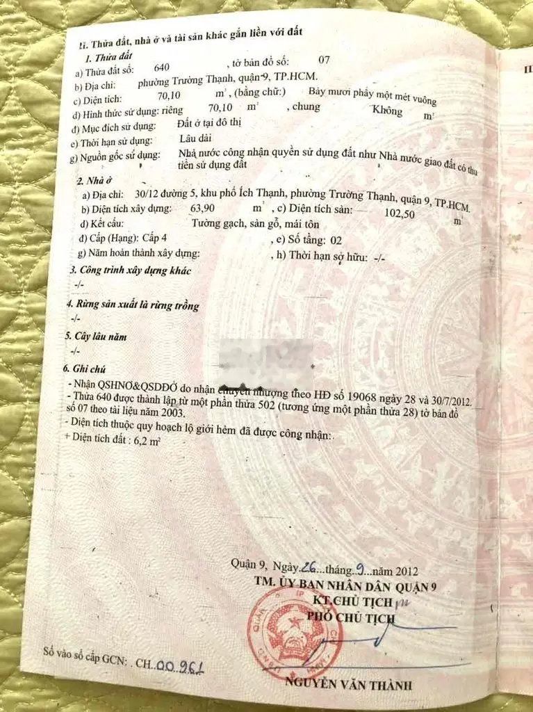 bán nhà chính chủ 2 MT