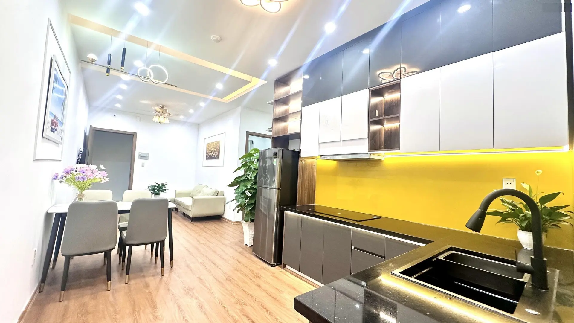 Hạ giá bán nhanh 1 tỷ 620, căn hộ Mường Thanh Viễn Triều đầy đủ nội thất phù hợp KH dành cho cha mẹ