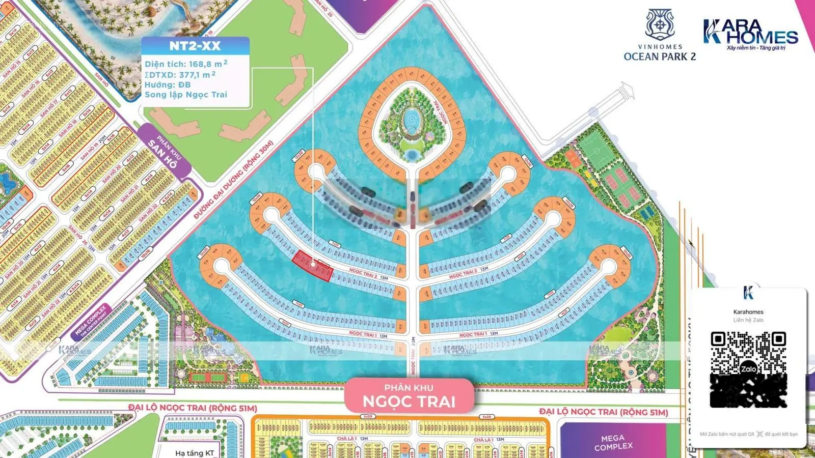 Bán biệt thự Ngọc Trai Vinhomes Ocean Park 2 - Giá tốt view sông - NT2 - 1X
