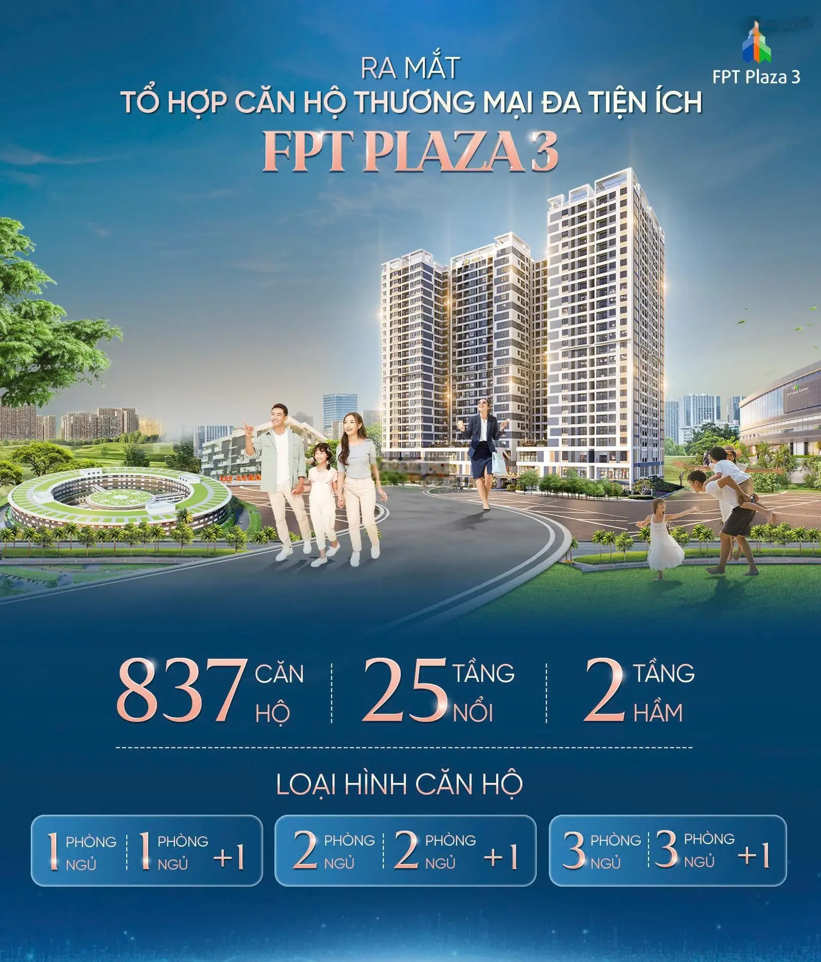 Chính thức ra mắt FPT Plaza 3 - Siêu phẩm căn hộ 2024. Giá gốc CĐT. Hỗ trợ bank 75%