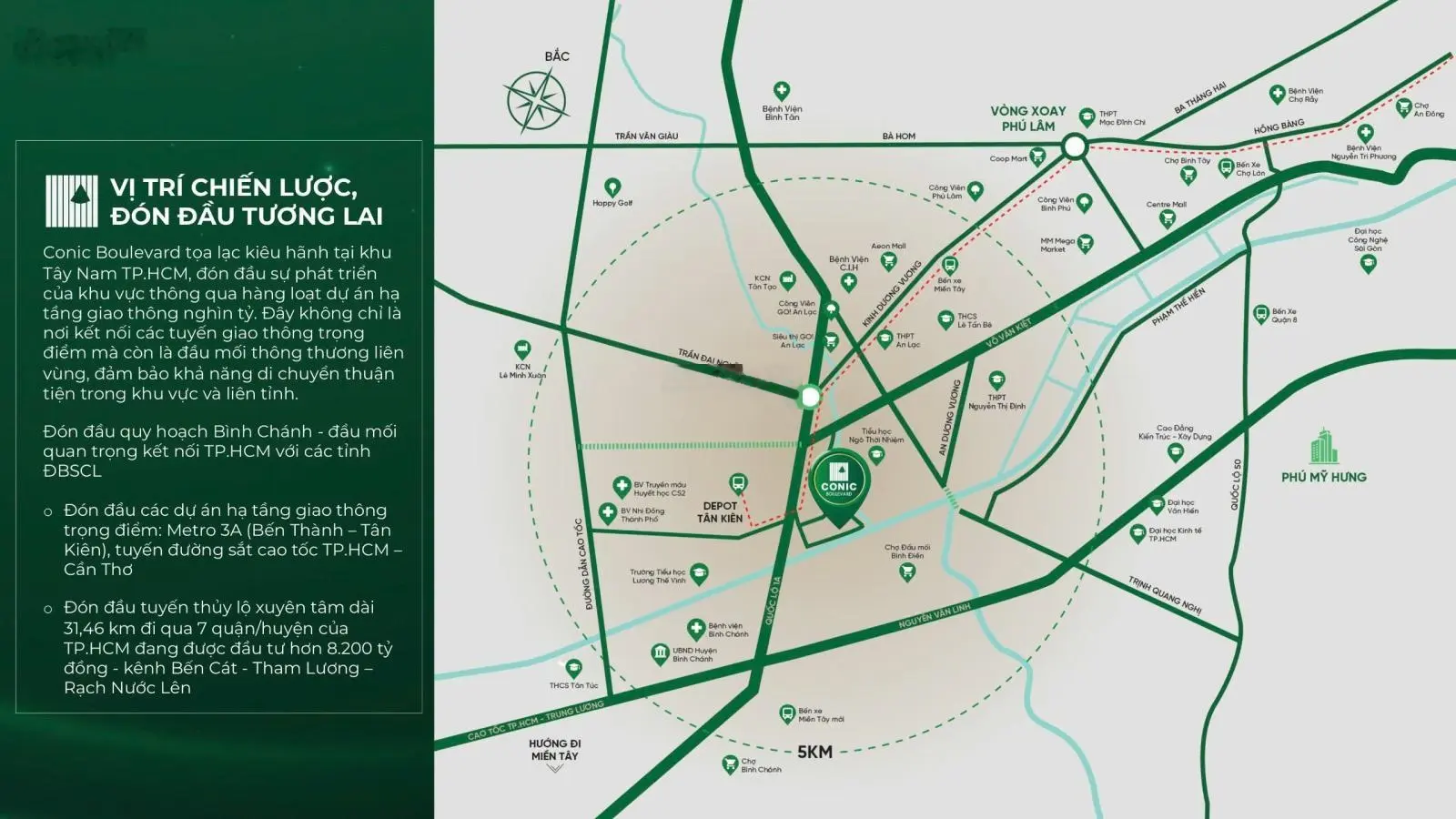 Căn hộ Conic Boulevard - Thanh toán 450tr nhận nhà, bank miễn lãi 18 tháng, tặng phí QL, CK tới 15%