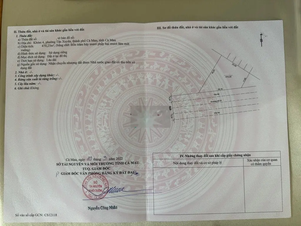 <𝐂𝐚̂̀𝐧 𝐁𝐚́.𝐧> NHÀ VƯỜN MẶT TIỀN 29M KDC PHƯỜNG TÂN XUYÊN TP CÀ MAU