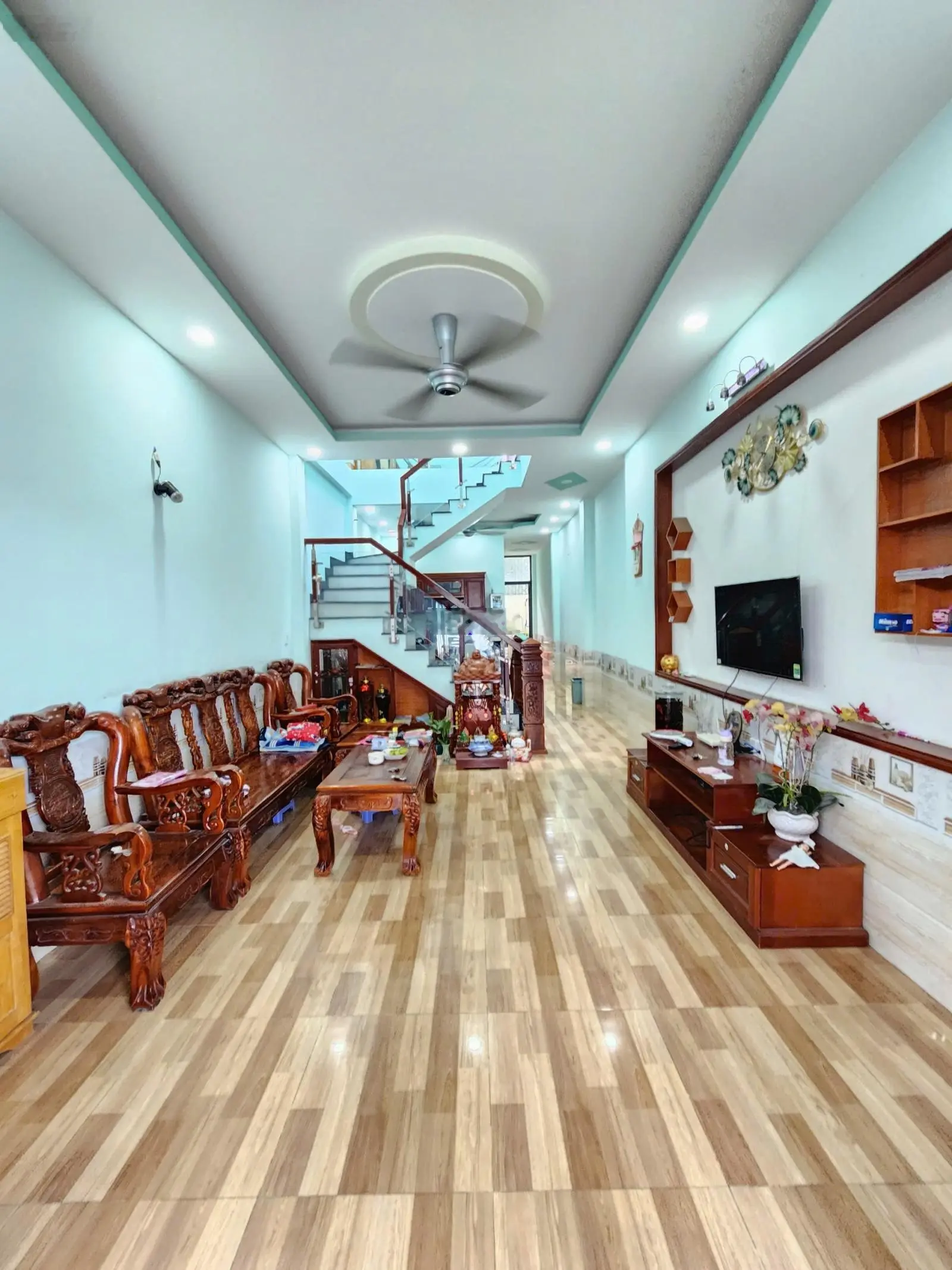 3.5 Tỷ TL nhà trệt, lầu 101.5m2 đường thông gần trường TH Lê Thị Trung