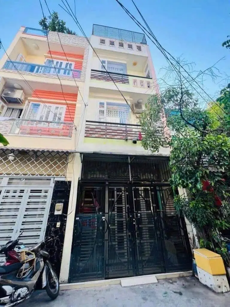 Nhà phố hẻm xe hơi thông Nguyễn Văn Quỳ 4 tâng có sân thượng - 57M2 nở hậu tài lộc
