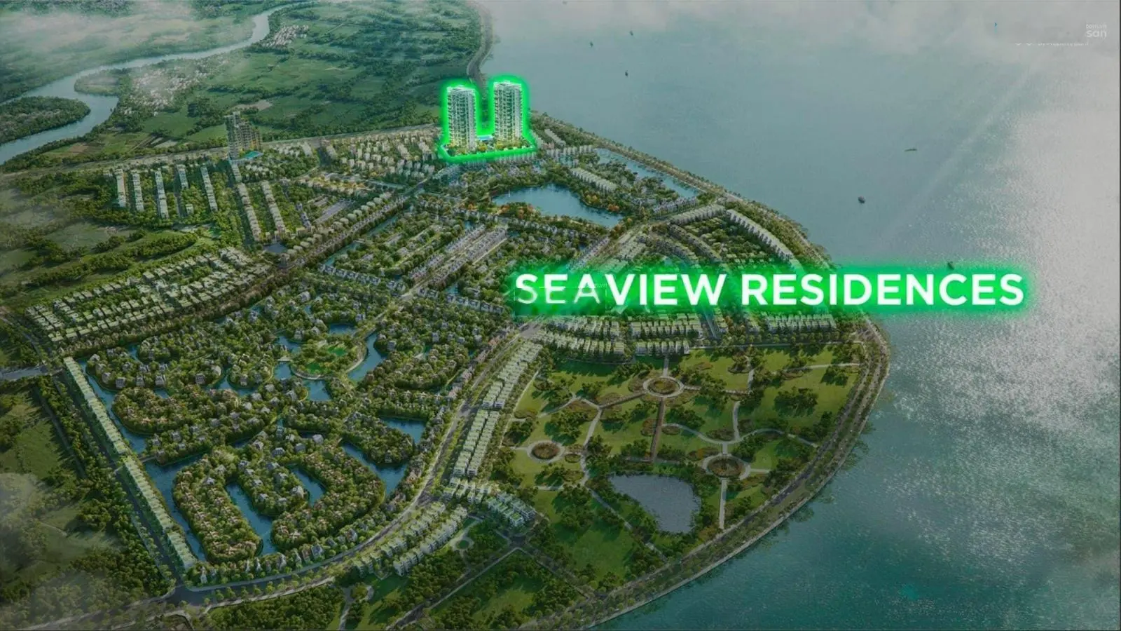 Quỹ căn 3 phòng ngủ tòa chung cư Seaview Residences - tòa S1 - S2 tại Eco Central Park Thành Vinh