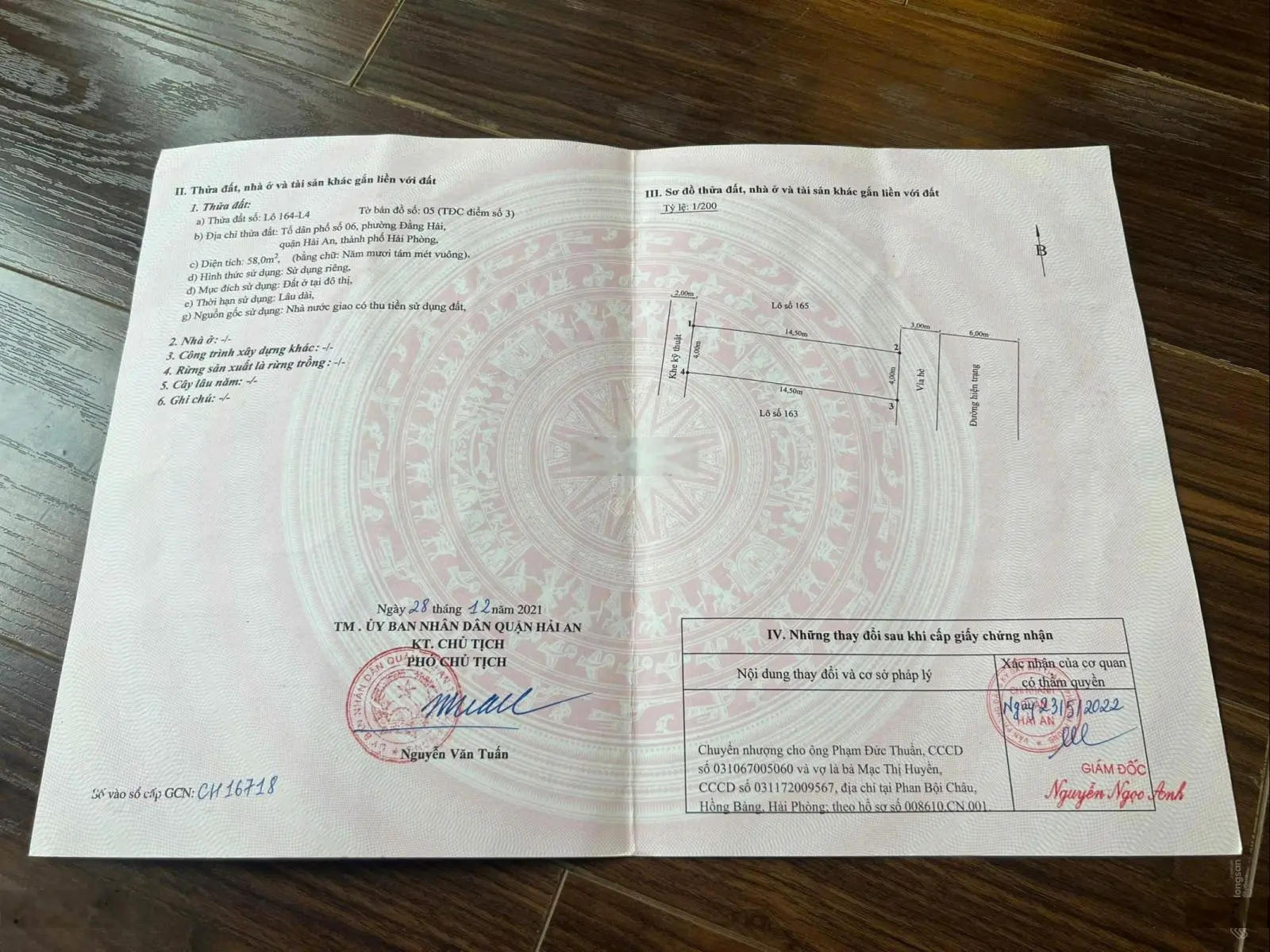 Bán đất TDC Đằng Hải, Hải An, Hải Phòng