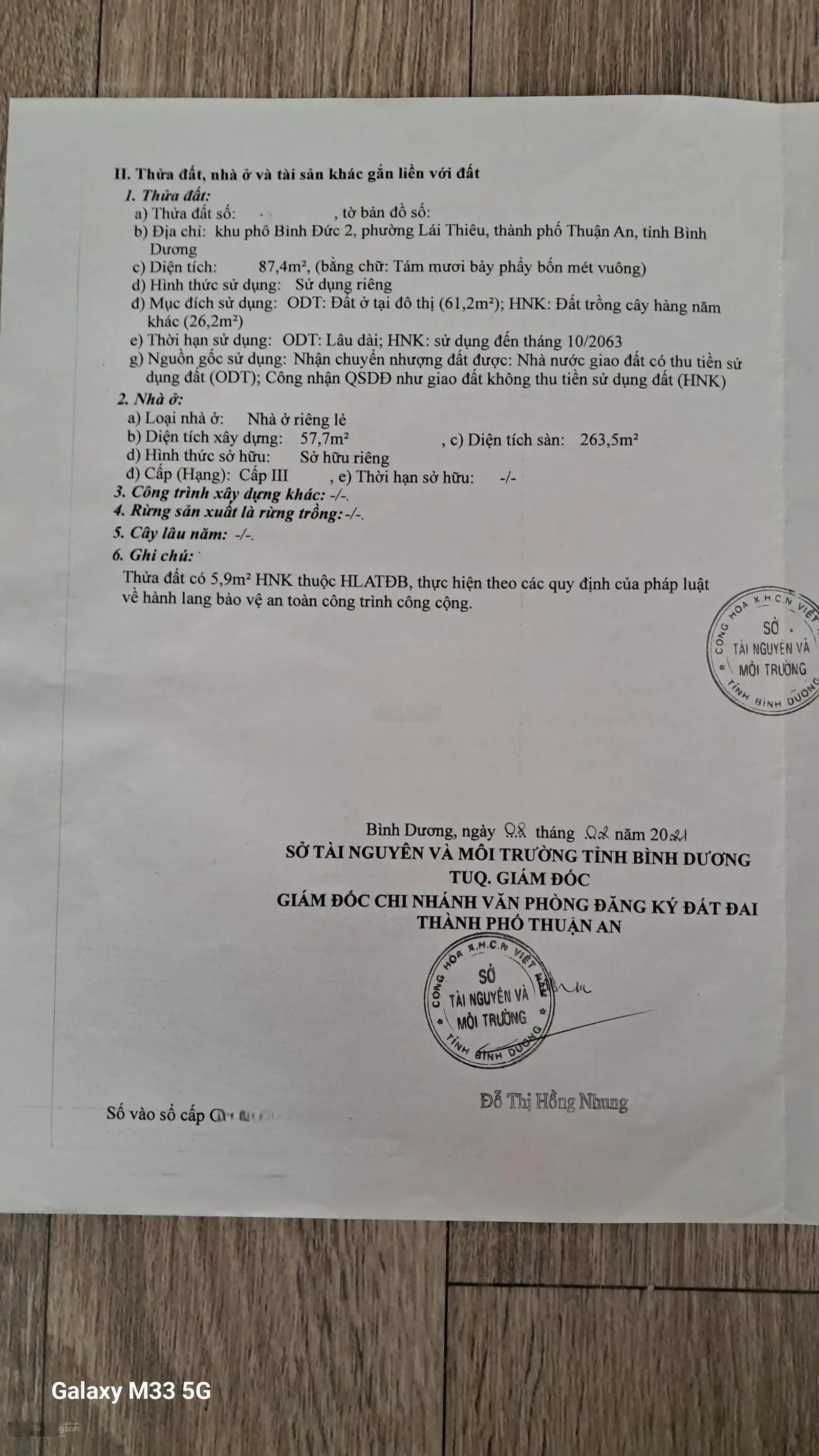 Nhà 5x19 mặt tiền đường Lái Thiêu 60, thuộc KP. Bình Đức 2, P. Lái Thiêu, Tp. Thuận An, Bình Dương